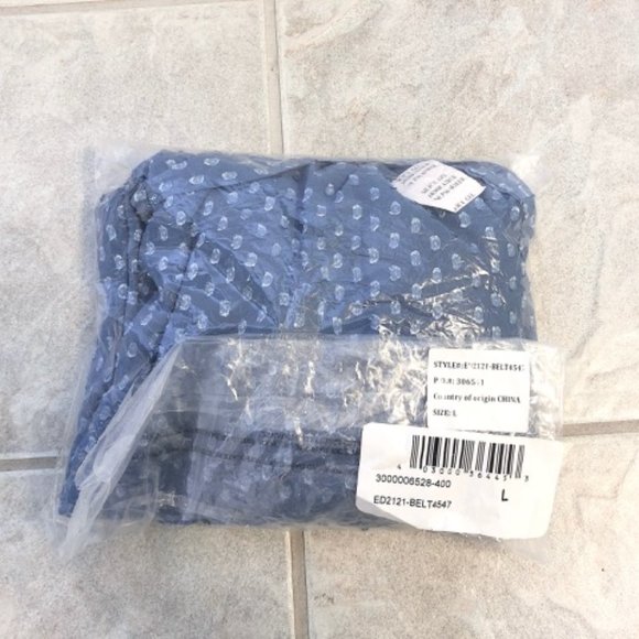 NEW Ricki's Blouse / Navy Blouse with polka dots - Picture 9 of 9